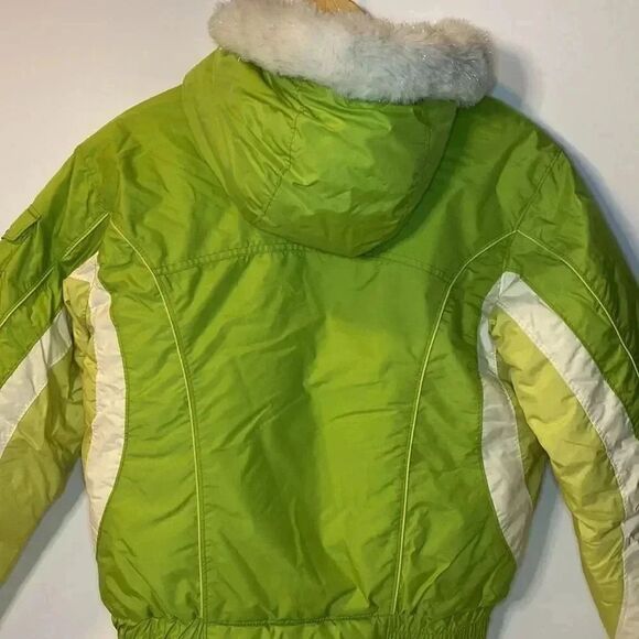 Girl’s Columbia Jacket Faux Fur Hoodie Trim - Picture 3 of 15